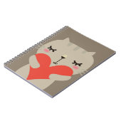 愛のかわいいウサギ ノートブック (左側)