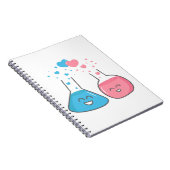 愛のかわいいフラスコ、私達は化学を持っています ノートブック (右側)