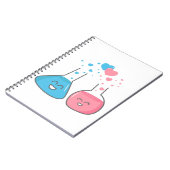 愛のかわいいフラスコ、私達は化学を持っています ノートブック (左側)