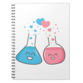 愛のかわいいフラスコ、私達は化学を持っています ノートブック (正面)