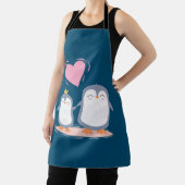  愛のかわいいペンギン  エプロン (インサイチュ)