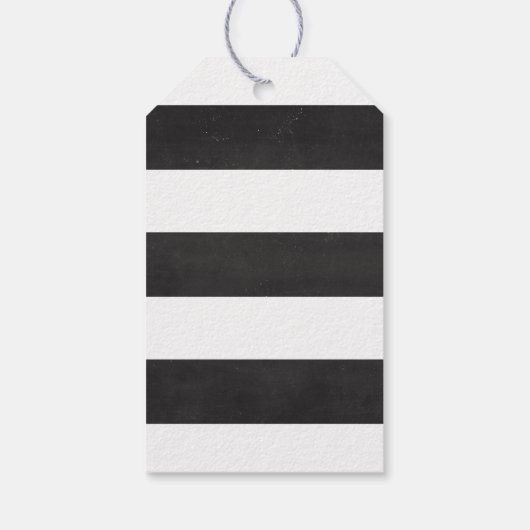 愛のかわいい書道を持つチョークモダンボード ギフトタグ (裏面)