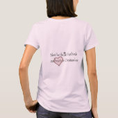 「愛のきずな」キリスト教の引用句 Tシャツ (裏面)