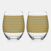 愛のきらめき ステムなしワイングラス (裏面)