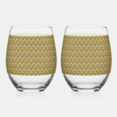 愛のきらめき ステムなしワイングラス (正面)