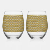 愛のきらめき ステムなしワイングラス (左)