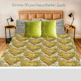 愛のきらめき フリースブランケット