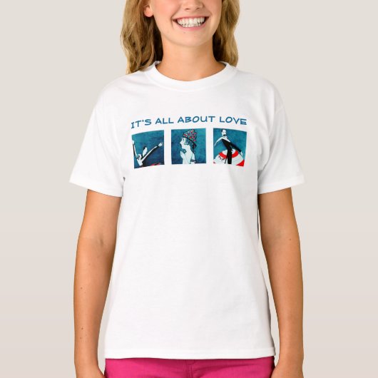 愛のことよ。バレンタインデーのプレゼント Tシャツ (正面)