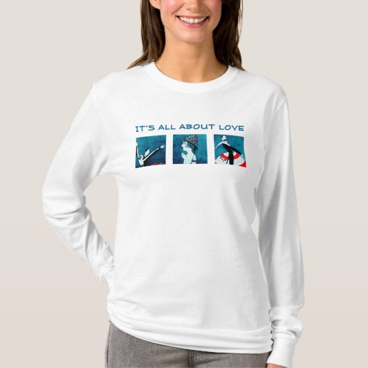 愛のことよ。バレンタインデーのプレゼント Tシャツ (正面)