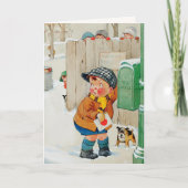 愛のことよ。ヴィンテージアートバレンタインデー シーズンカード (正面)