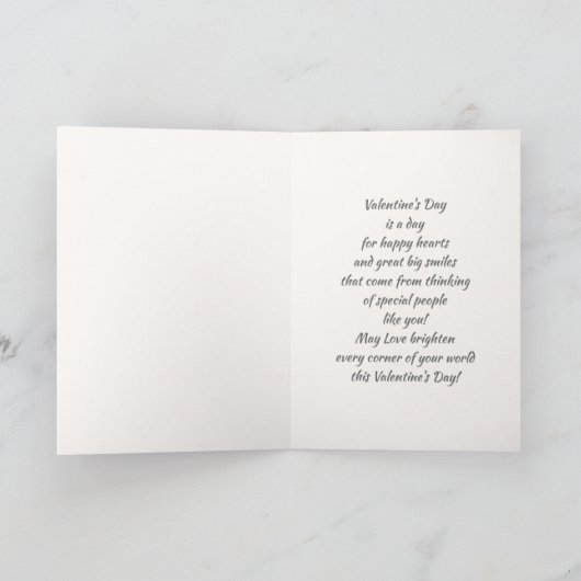 愛のことよ。ヴィンテージアートバレンタインデー シーズンカード (内部)