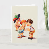 愛のことよ。ヴィンテージアートバレンタインデー シーズンカード (正面)