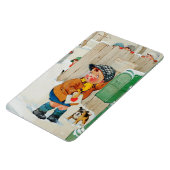 愛のことよ。ヴィンテージアートバレンタインデー マグネット (左側)