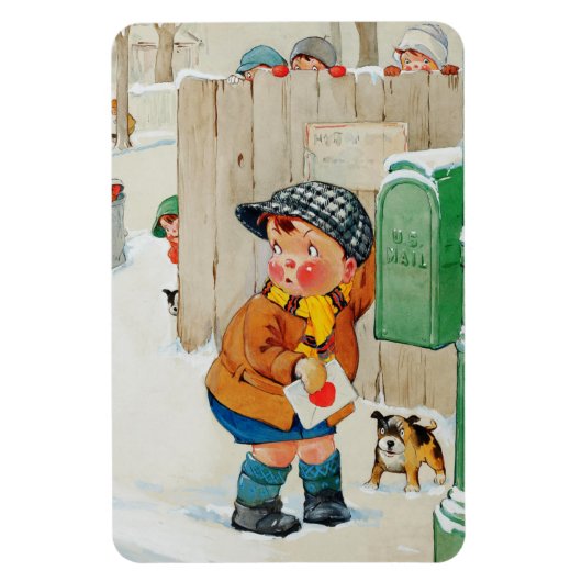 愛のことよ。ヴィンテージアートバレンタインデー マグネット (縦)