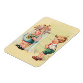 愛のことよ。ヴィンテージアートバレンタインデー マグネット (左側)