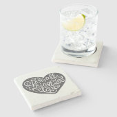 愛のすべての事をして下さい ストーンコースター (横)