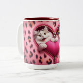 愛のすべてのsip:バレンタインデー版マグカップ ツートーンマグカップ (正面左)