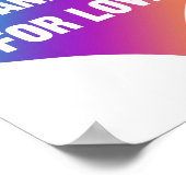 愛のために立つ ポスター (角)