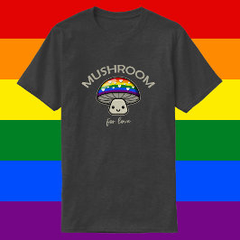 愛のためのキノコ – パニーLGBTQIA+プライドキノコ Tシャツ