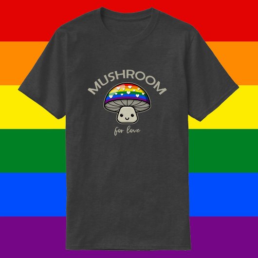 愛のためのキノコ – パニーLGBTQIA+プライドキノコ Tシャツ
