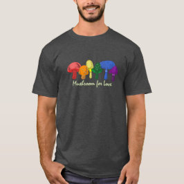 愛のためのキノコ – Tessful Rainbow LGBTQ+プライド Tシャツ
