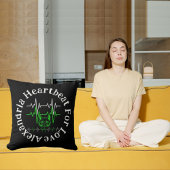 愛のためのニャーおもしろいハートビーモダンク クッション