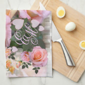 愛のためのバラ~キッチンタオル# 2 キッチンタオル (四つ折り)