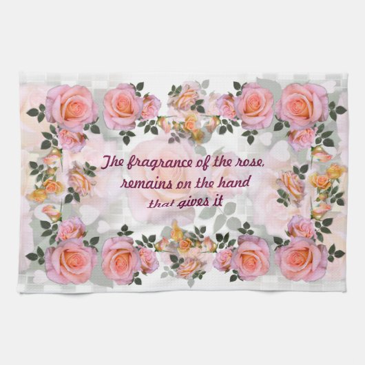 愛のためのバラ~キッチンタオル# 3 キッチンタオル (横)