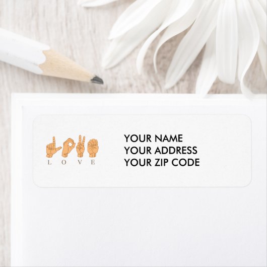 愛のための手話 ラベル (インサイチュ)