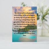 愛のための祈りの言葉&チャリティフラットグリーティングカード カード (スタンド正面)