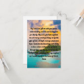 愛のための祈りの言葉&チャリティフラットグリーティングカード カード (正面/裏面インサイチュ)