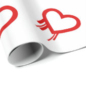 愛のための赤いHeartbleedの虫のロゴの大げさに同情する人 ラッピングペーパー (ロールコーナー)