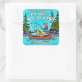 愛のための魚釣り – 一世一代のキャッチ スクエアシール (バッグ)