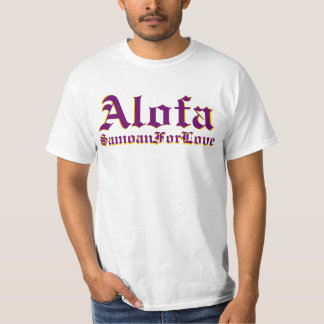 愛のためのAlofaのSamoan Tシャツ