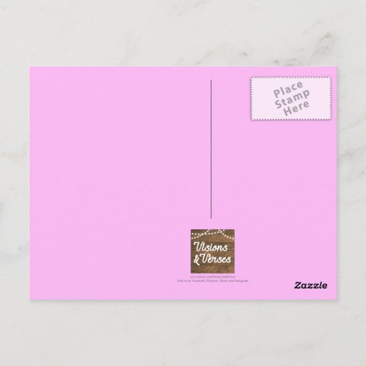 愛のはがきに身を包感動的む ポストカード (裏面)