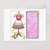 愛のはがきに身を包感動的む ポストカード (正面)