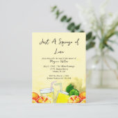 愛のひと搾り レモンエード レモン シトラス ブライダルパーティー ポストカード (スタンド正面)