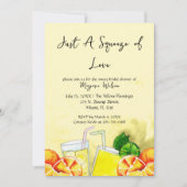 愛のひと搾り レモンエード レモン シトラス ブライダルパーティー 招待状 (正面)