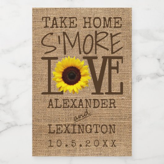 愛のひまわり家に帰る フードラベル (シングルラベル)