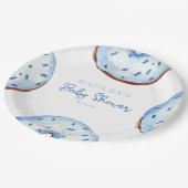 愛のふりかけドーナツ ベビーシャワー ペーパープレート (アングル)