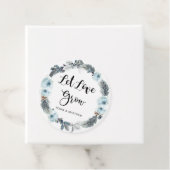 愛のほこりっぽい青い植物の種子を成長させる結婚式の引き出物 フェイバータグ (インサイチュ)