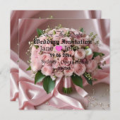 "愛のほのかな色合い: 時を超えるロマンスの花束" セーブザデート (正面/裏面)