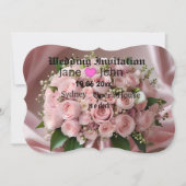 "愛のほのかな色合い: 時を超えるロマンスの花束" 招待状 (正面)