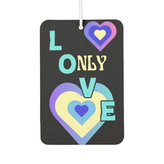 愛のみ カーエアーフレッシュナー (正面)