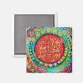 愛のようなイエズスのクリスマス引用文のインスピレーション マグネット (正面/裏面)