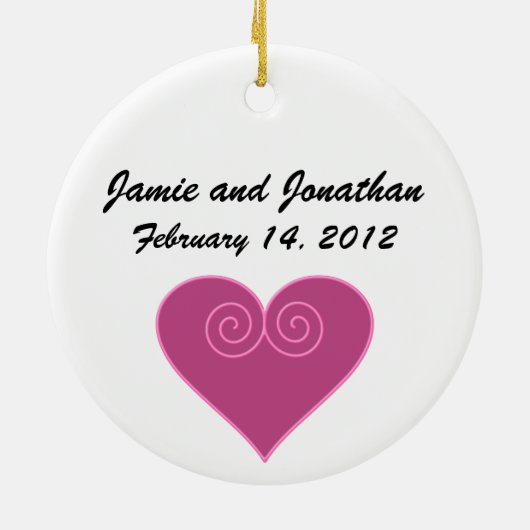 愛のように見える – SRF セラミックオーナメント (裏面)