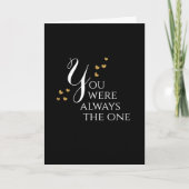 愛のアニバーサリー結婚バレンタインの恋人の彼 カード (正面)