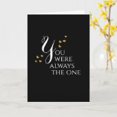 愛のアニバーサリー結婚バレンタインの恋人の彼 カード (黄色い花)