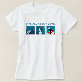 愛のアールデコバレンタインデーの贈り物 Tシャツ