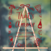 愛のイタリア 赤いエンゲージメントパーティー歓迎 アクリルサイン (ニュートラル)